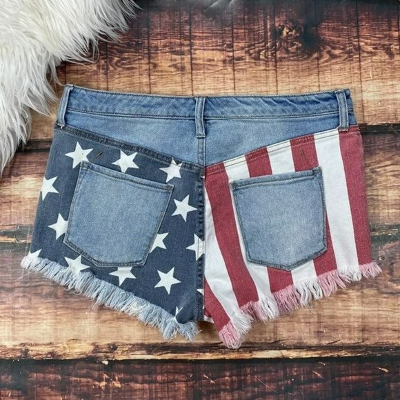 Mossimo Supply Co. Pants - RELISTED American Flag Denim Shorts High Rise Short